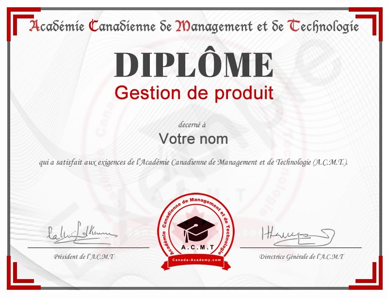 Meilleur Diplôme Gestion de produit​