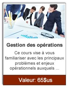 Gestion des opérations